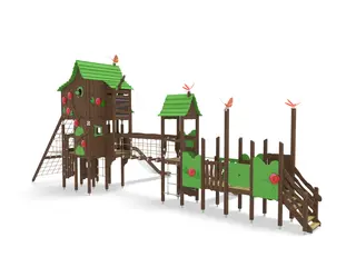 Flora Rose TowerPlay L532 x B1170 x H528 cm