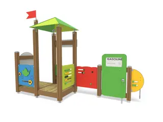 Finno lekeapparat kiosk og bensinstasjon L404 x B108 x H278 cm