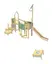 Spark interaktivt lekeapparat L551 x B886 x H463 cm