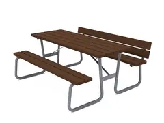 Hansa piknikbord med ryggstøtte en side L170 X B159 x H88 cm