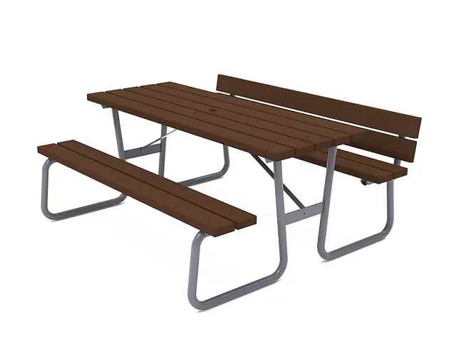 Hansa piknikbord med ryggstøtte en side L170 X B159 x H88 cm 