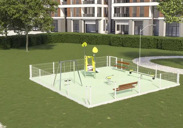 Modul lekeplass 1 L800 x B800 cm 