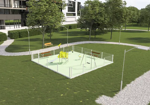 Modul lekeplass 1 L800 x B800 cm 