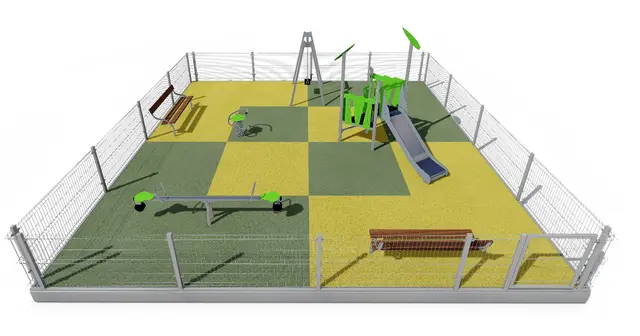 Modul lekeplass 1 L800 x B800 cm 