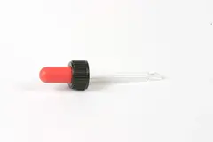 Tasting Exercise: Dropper With Screw Cap - Black/Red