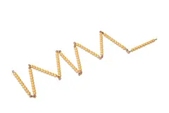 Golden Bead Chain Of 100: Individual Bea ds Nylon