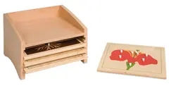 Botany Puzzle Cabinet: Four Compartments