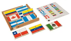 Flag Puzzle Of The Americas "