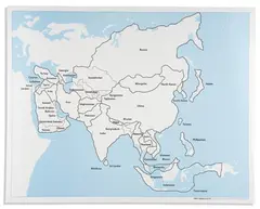 Asia Control Map: Labeled