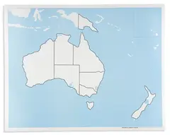 Australia Control Map: Unlabeled