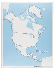 North America Control Map: Unlabeled