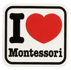 Vinyl Sticker: I Love Montessori