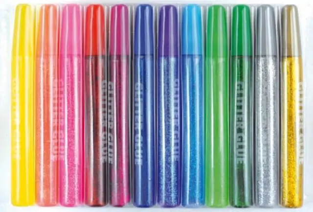 Pakke med glitterlim 36 stk 