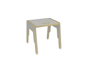 Frigg stablebar taburett lys grå B34 x D30 x H52 cm