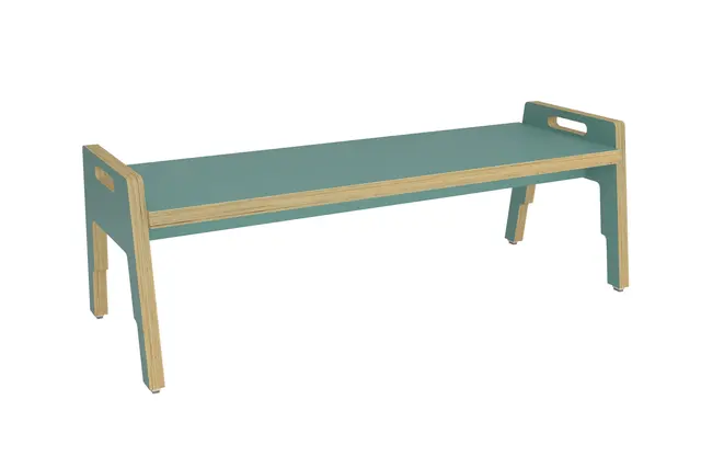 Frigg stablebar benk sjøgrønn B120 x D39 x H35 cm 