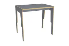 Frigg stablebart h&#248;ybord lys gr&#229; B126 x D80 x H105 cm