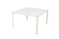 Alba laminat bord hvit B120 x D120 x H72 cm