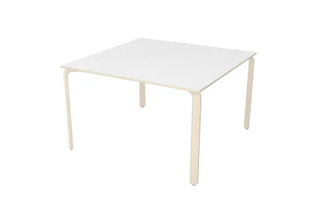 Alba laminat bord hvit B120 x D120 x H72 cm 