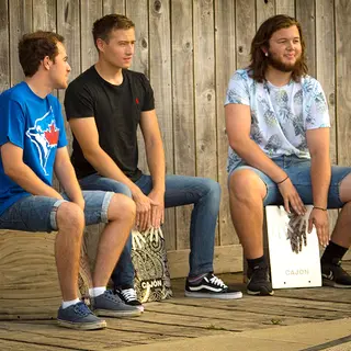 Cajon drum circle B28 x D36 x H41 cm