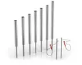 Tubular bells forankring i jord H160-220 cm
