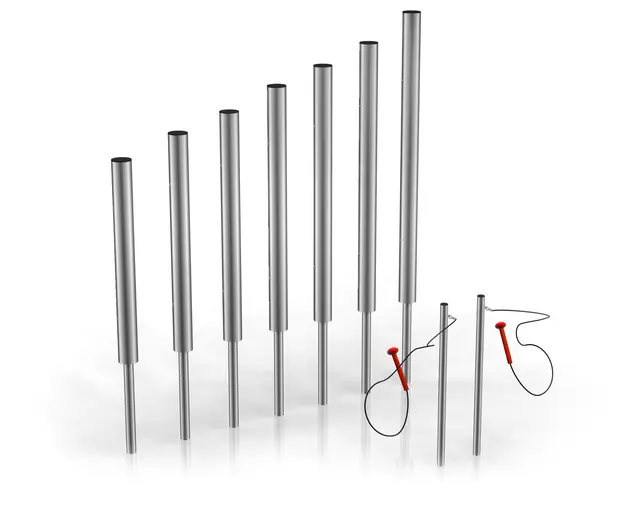 Tubular bells forankring i jord H160-220 cm 