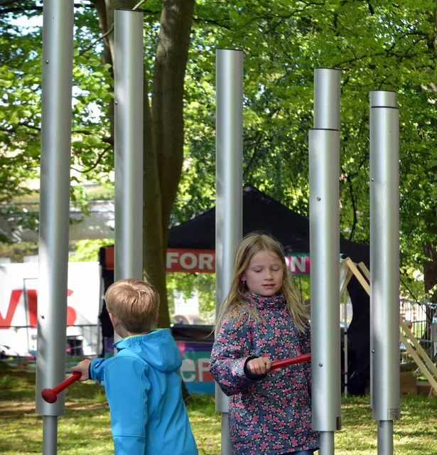 Tubular bells forankring i jord H160-220 cm 