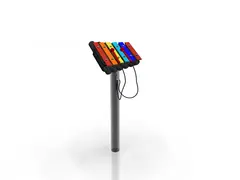 Rainbow metallophone L37 x B32 x H90 cm