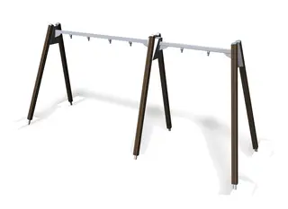 Finno huskestativ høyt for 3 husker L566 x B153 x H253 cm