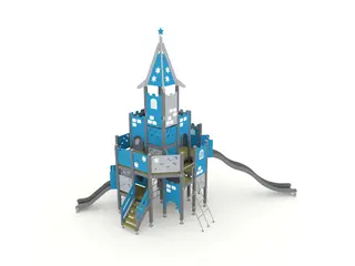 Finno lekeapparat Stort slott med sklier L609 x B919 x H516 cm