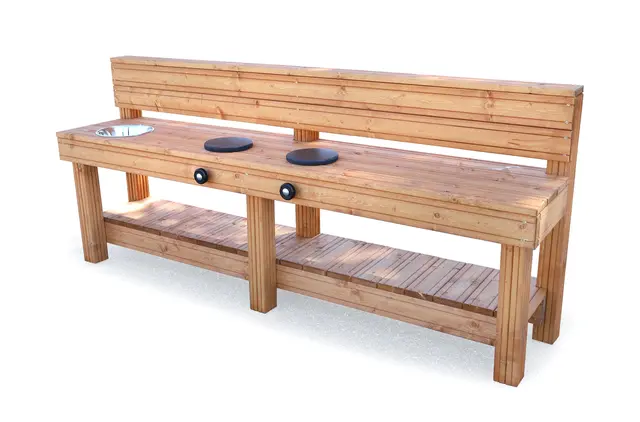 Utekjøkken enkel L240 x D50 x H100 cm 