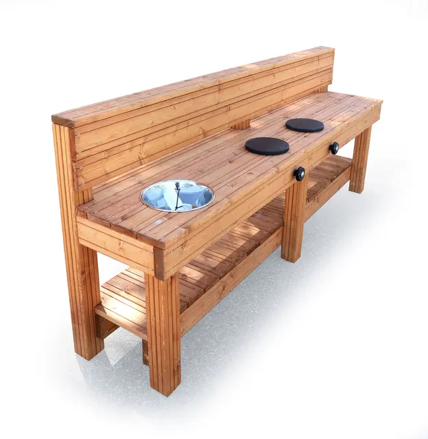 Utekjøkken enkel L240 x D50 x H100 cm 