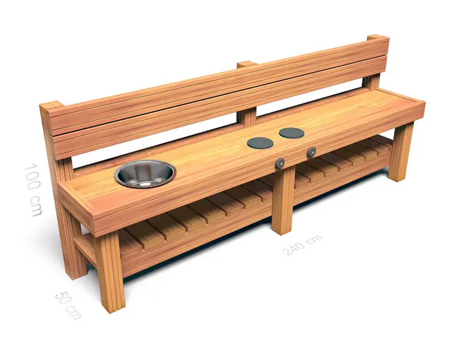 Utekjøkken enkel L240 x D50 x H100 cm 