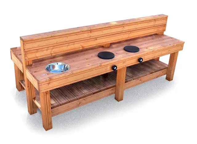 Utekjøkken dobbelt L240 x D100 x H100 cm 