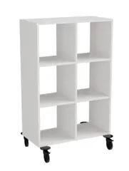 Stig reol 6 rom st&#229;ende &#229;pen B81 x D40 x H130 cm