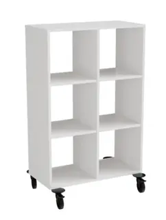 Stig reol 6 rom stående åpen B81 x D40 x H130 cm