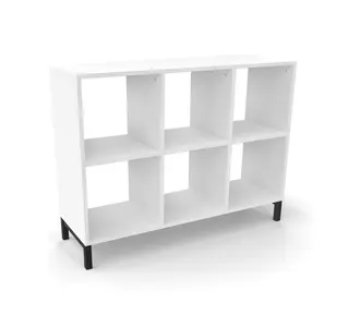 Stig reol 6 rom liggende åpen B120 x D40 x H92 cm