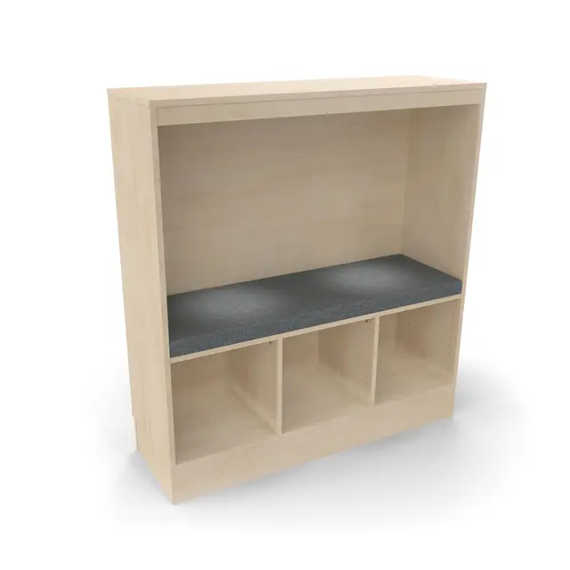 Stig sittemodul 59 bjørk Med sokkel, B120 x D40 x H130 cm 