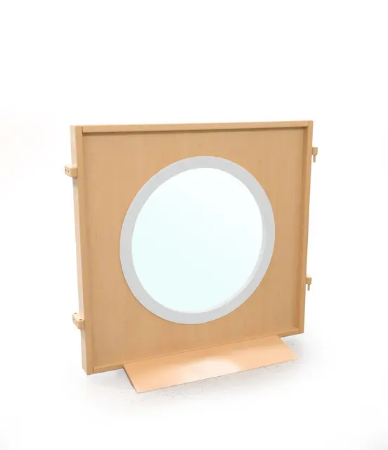 Lekevegg lav med vindu hvit B89 x D9 x H82 cm 