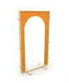 Lekevegg med døråpning oransje B89 x D9 x H153 cm