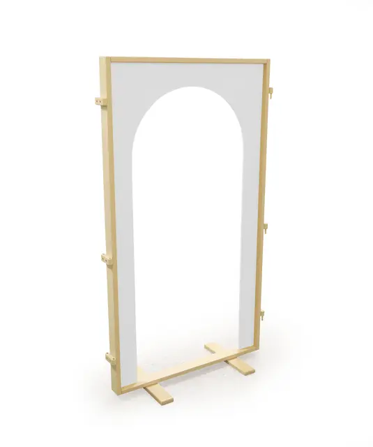 Lekevegg med døråpning hvit B89 x D9 x H153 cm 