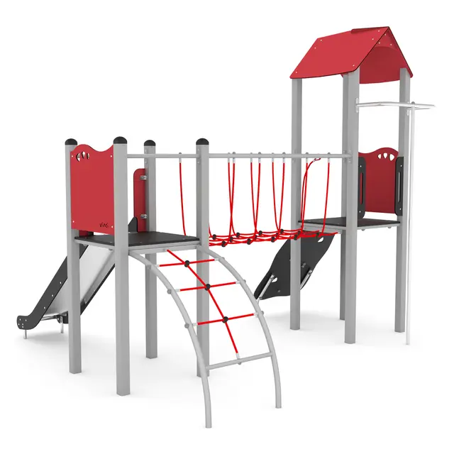 Steel lekeanlegg med taubro L345 x B361 x H321 cm 