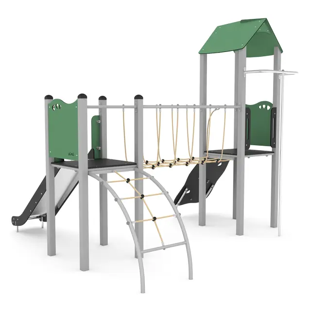 Steel lekeanlegg med taubro L345 x B361 x H321 cm 