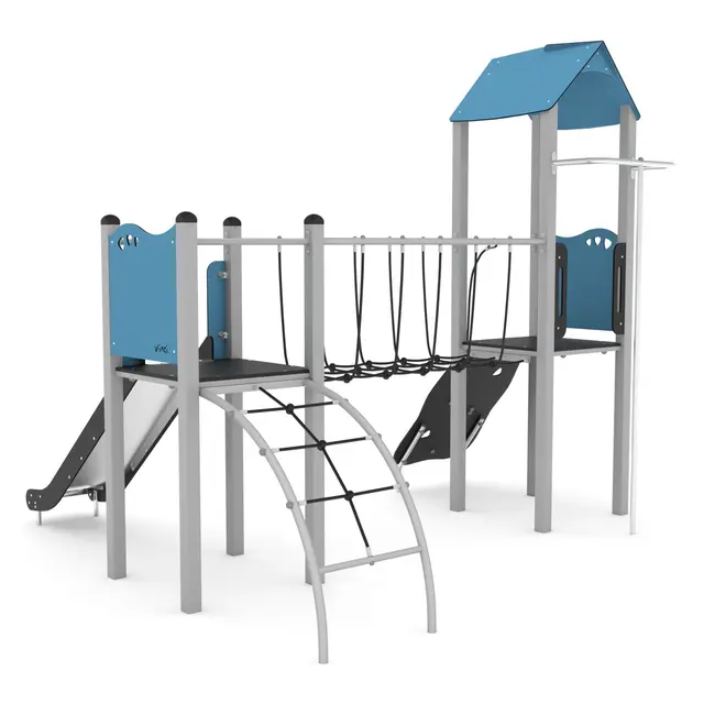 Steel lekeanlegg med taubro L345 x B361 x H321 cm 