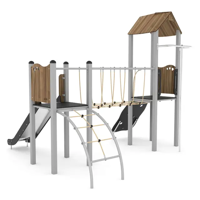 Steel lekeanlegg med taubro L345 x B361 x H321 cm 