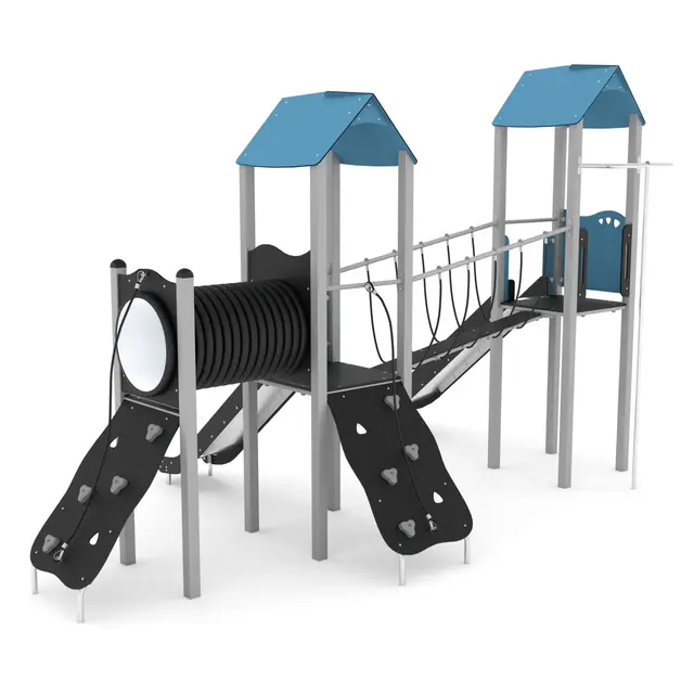 Steel lekeanlegg to sklier L540 x B365 x H351 cm 