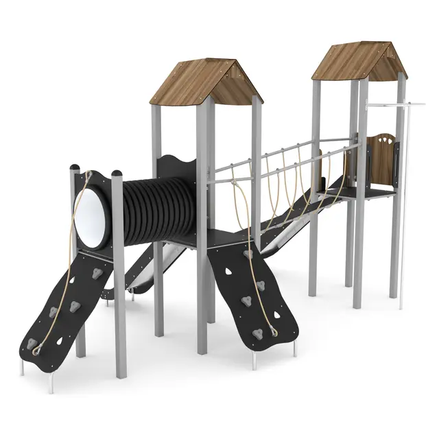Steel lekeanlegg to sklier L540 x B365 x H351 cm 