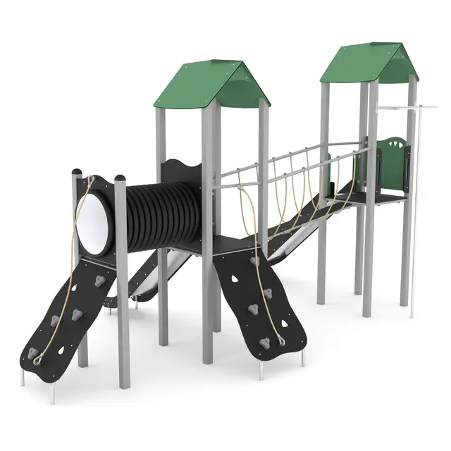 Steel lekeanlegg to sklier L540 x B365 x H351 cm 