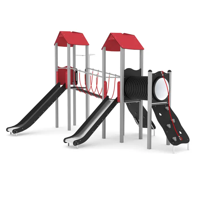 Steel lekeanlegg to sklier L540 x B365 x H351 cm 
