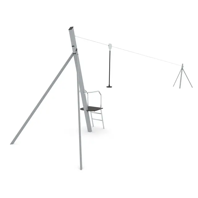 Climboo zipline fra tårn 