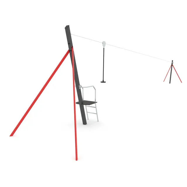 Climboo zipline fra tårn 